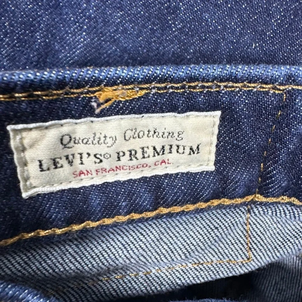 Levis Premium 511 Slim Fit Jeans Mens Fits 28x29 Dark‎ Indigo Denim Blue Stretch